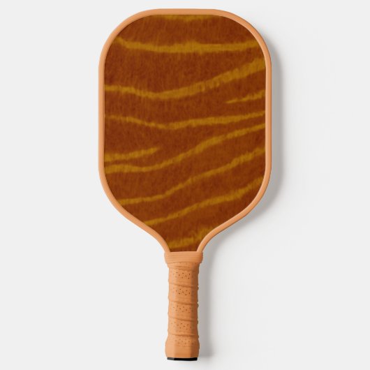Tiger Print Pattern Pickleball Schläger (Rückseite)