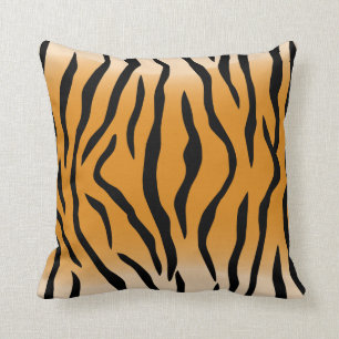 Tiger Print Pattern Throw Kissen
