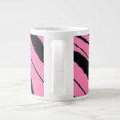 Tiger Print Pink Jumbo-Tasse (Rückseite)