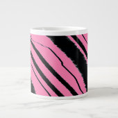 Tiger Print Pink Jumbo-Tasse (Vorderseite)