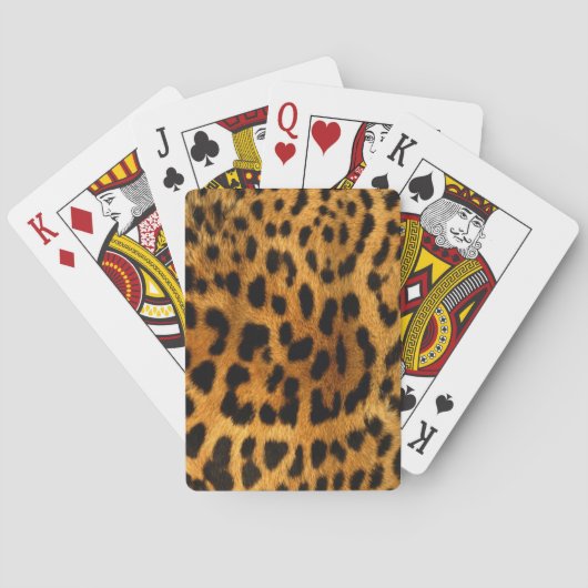 Tiger Print Playing Cards Spielkarten (Rückseite)