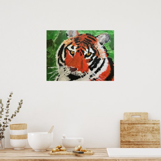Tiger Print Poster (Küche)