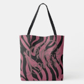 Tiger Print Red Maroon Tasche Coffee Lover (Rückseite)