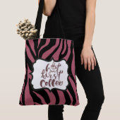 Tiger Print Red Maroon Tasche Coffee Lover (Von Nahem)
