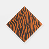 Tiger Print Safari Tierpapier Serviette (Ecke)