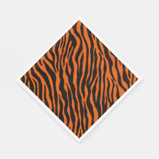 Tiger Print Safari Tierpapier Serviette (Ecke)
