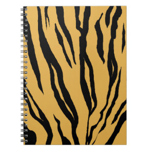 Tiger Print Spiral Notebook Notizblock