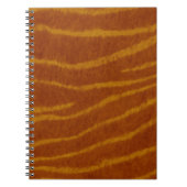 Tiger Print Spiral Notebook Notizblock (Vorderseite)