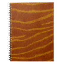Tiger Print Spiral Notebook
