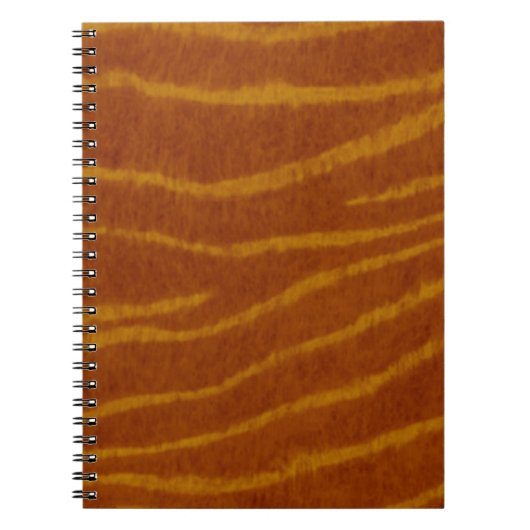 Tiger Print Spiral Notebook Notizblock (Vorderseite)