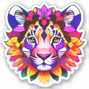 Tiger-Profil Aufkleber