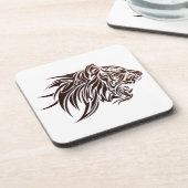 Tiger-Profil Getränkeuntersetzer (Linke Seite)