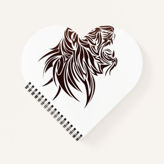 Tiger-Profil Notizblock (Vorderseite)