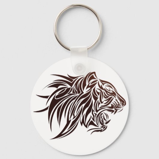 Tiger-Profil Schlüsselanhänger (Vorderseite)