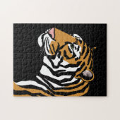 Tiger Profile Portrait Puzzle (Horizontal)
