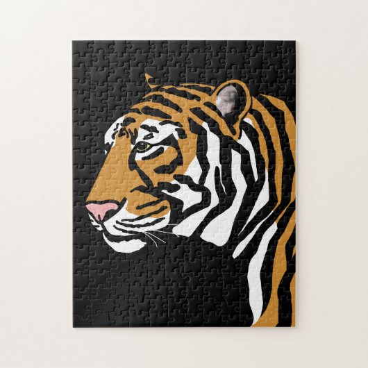 Tiger Profile Portrait Puzzle (Vertikal)