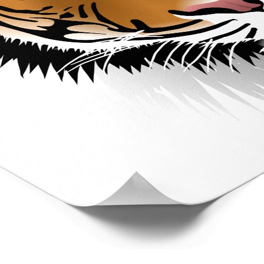 Tiger Profile Poster (Ecke)
