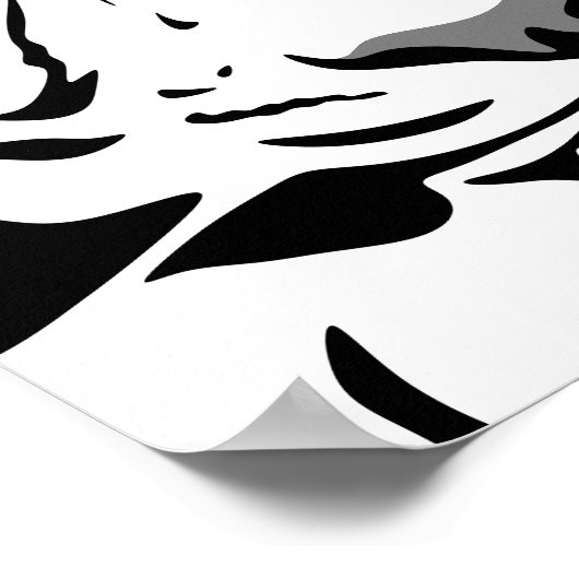 Tiger Profile Poster (Ecke)