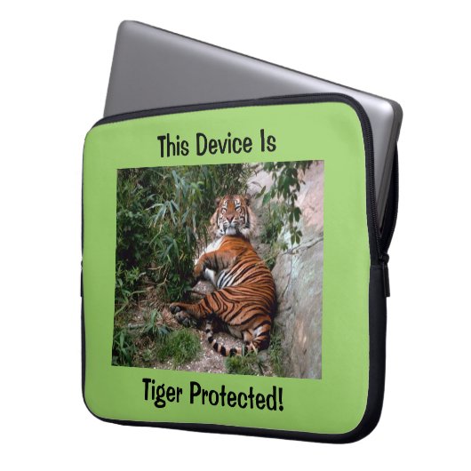 Tiger Protected Laptop Sleeve (Vorderseite Links)