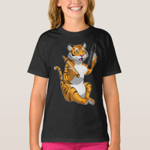 Tiger Pupil Crayon School T-Shirt