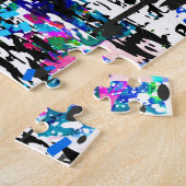 Tiger Puzzle | Farblich Zeichnend | Abstrakte Kuns (Seite)