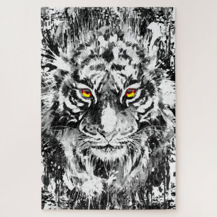Tiger Puzzle Tiger-Gesichtsrätsel