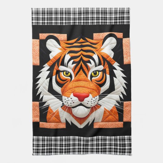 Tiger Quilt Geschirrtuch (Vertikal)
