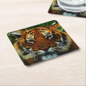 TIGER RECHTECKIGER PAPPUNTERSETZER (angewinkelt)