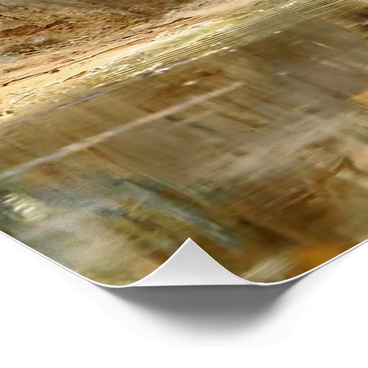 Tiger Reflection Poster (Ecke)