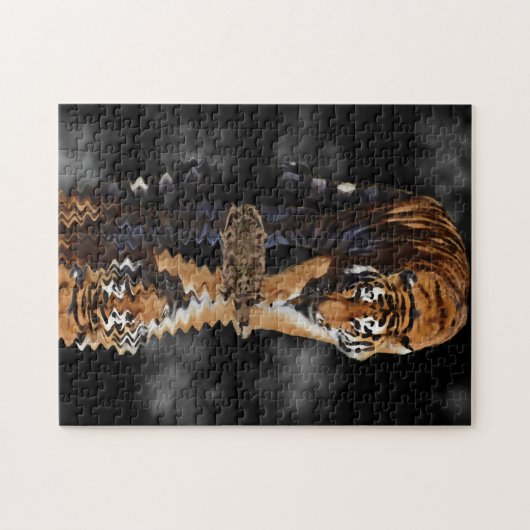 Tiger-Reflexion Puzzle (Horizontal)