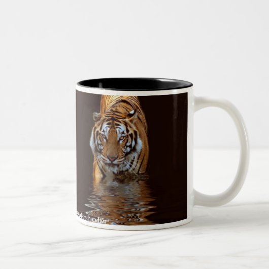 Tiger-Reflexions-Tasse Zweifarbige Tasse (Rechts)
