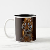 Tiger-Reflexions-Tasse Zweifarbige Tasse (Links)