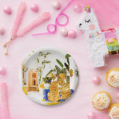 Tiger Reserve Villa | Bohemischer Tropenwald Pappteller (Party)