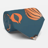 Tiger Retro Personalisiertes Muster Krawatte (Gerollt)