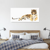 Tiger-Riegel Leinwanddruck (Insitu (Schlafzimmer))