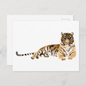 Tiger-Riegel Postkarte (Vorne/Hinten)