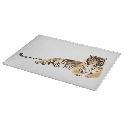 Tiger-Riegel Schneidebrett (Ecke)