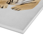 Tiger-Riegel Schneidebrett (Ecke)