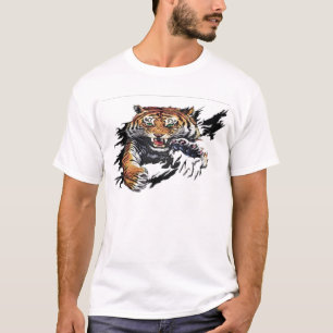 Tiger-Riss T-Shirt