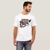 Tiger-Riss T-Shirt (Vorne ganz)