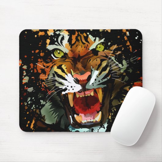 Tiger Roar 2 Mousepad (Mit Mouse)