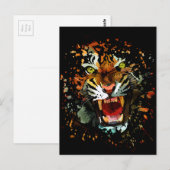 Tiger Roar 2 Postkarte (Vorne/Hinten)