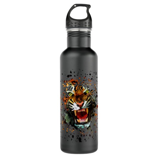 Tiger Roar Edelstahlflasche (Vorderseite)
