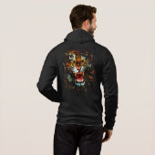 Tiger Roar Hoodie (Schwarz voll)