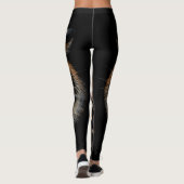 Tiger Roar: Lebhaftes Dschungel-Portrait Leggings (Rückseite)