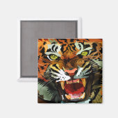 Tiger Roar Magnet (Vorderseite/Rückseite)
