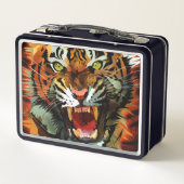 Tiger Roar Metall Brotdose (Rückseite)