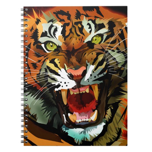 Tiger Roar Notizblock (Vorderseite)