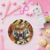 Tiger-Roar Pappteller (Party)