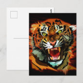 Tiger Roar Postkarte (Vorne/Hinten)